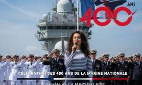 Sarah Rebai – Interprète de la Marseillaise – Cérémonie 400 