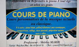 Shirley Marie - Cours de Piano et de Chant tous publics