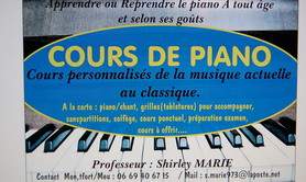 Shirley Marie - Cours de Piano et de Chant tous publics