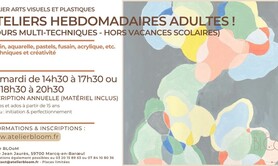 atelier BLOoM - Cours d'art adultes - Multi techniques 