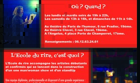 Paris de l'humour - L'Ecole du rire ouvre ses portes