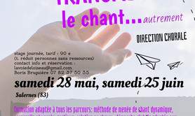 LA VOIE DE L'OISEAU - TRANSMETTRE LE CHANT .... AUTREMENT