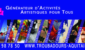 Asso Troubadours - Cours musique, danses, arts plastiques, théâtre