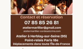 Atelier MARILLIER CORDES ET CRINS -  Location violons, violoncelles, altos