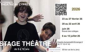 Stage théâtre de 9 à 16 ans - Vacances scolaires
