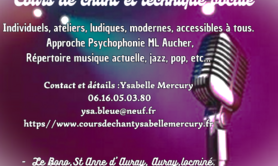 Ysabelle Mercury  - Cours de chant, techniques et attitudes scéniques.