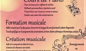 Martine DUNAND - Cours de piano rentrée 2022