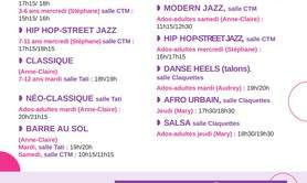 temps danse - cours de danse fitness et bien être 