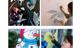 Fanny Bellule - Artiste peintre tous supports / fresque, vitrine, toile