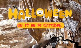 Chasse aux Bonbons d'Halloween dans la grotte