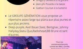 Groupe GÉNÉRATION - pop-rock Blues-rock 