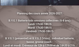B.Y.G.-Build Your Groove - Cours de batterie et de basse 