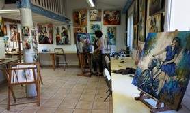 Nathalie Montel - cours de dessin et de peinture dans l'atelier de l'artiste 