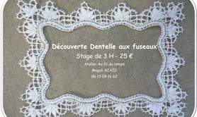 Au fil du temps - Magali AZAÏS  - Cours de dentelle aux fuseaux 