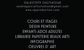 SANDRA GARCIA GALERIE ATELIER D ART - COURS DE DESSIN ET PEINTURE