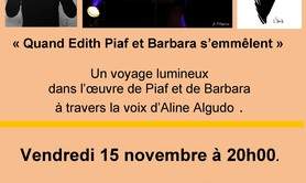 Quand Barbara  et Édith Piaf s’emmêlent. 