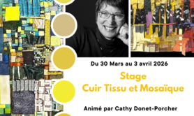 Stage mosaïque - Tissu - cuir et mosaïque