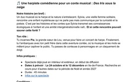 Recherche 1 comédienne musicienne