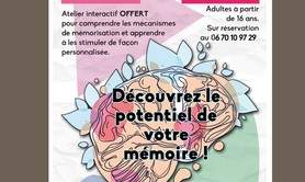 Atelier découvrez le potentiel de votre mémoire !