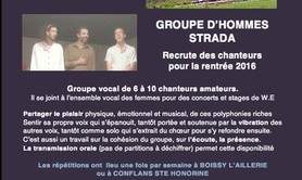 Strada Chiara Rentrée 2021 - Atelier Hommes Chant Polyphoniques d'Europe Traditions Orales