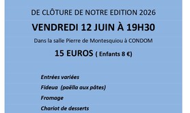 Repas de clôture de l'édition 