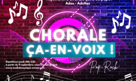 Ecole de Musique EMMA - Chorale Ça en Voix ! recrute tous pupitres