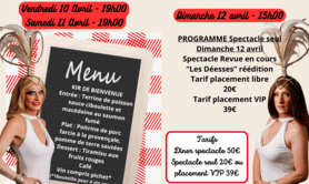 Dîner spectacle transformistes Les Fabuleuses 