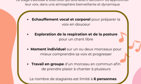 Stage de Chant ✨