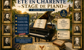 ETE, STAGE DE PIANO ,3 JOURS INTENSIFS 