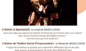 Cie L'Echo des Silences - Théâtre, Théâtre Social d'Improvisation, Atelierd'expression