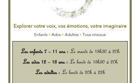 Théâtre des Murmures - Cours de théâtre Enfants - Ados - Adultes