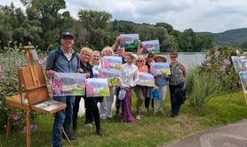 Fête impressionniste costumée en bord de Seine