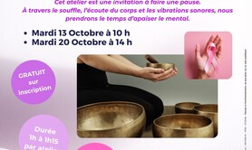 Atelier sonothérapie avec Au Jardin sonore / Octobre rose