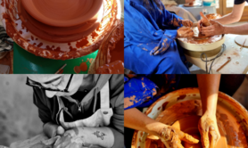 Alain Durenne, Atelier Koroll - Cours hebdomadaires pour adultes  :  Raku, Poterie, Tournage