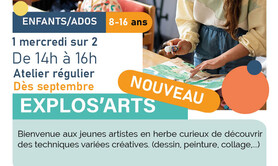L'atelier Art'Ligue - Atelier enfant-ado Explos'Arts