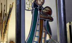Vitrail et peinture sous verre.