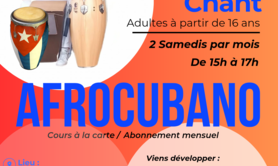 Atelier AFRO CUBAIN : Percussions et Chants