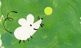 Souris dans l'herbe, un atelier peinture à partir de 18 mois