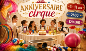 ANNIVERSAIRES pour vos enfants - sous forme d'un atelier du CIRQUE