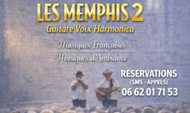 Le Duo Les Memphis 2 Guitare Voix Harmonica en LIVE