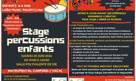 STAGE PERCUSSIONS ENFANTS / 6-11 ans