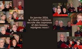 Le choeur Cantores recherchent des sopranos et des basses