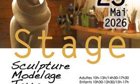 Stage et cours de modelage sculpture terre céramique-Grès