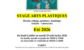 Stage Arts Plastiques Eté 2026