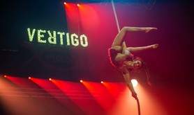 Lorena Menade - aerial acrobat et celtic harp player