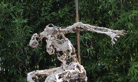 Sculpture  plâtre sur armature grillagée