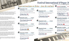 Festival International d'Orgue Concert sur l'orgue Sixsmith