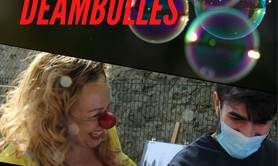 COMPAGNIE SYCOMORE - LA CLOWN JACQUELINE DÉAM-bulles avec sa Pop'Harpe - I.CARDON