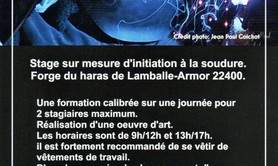 Les Ateliers Borgniol - Stage d'initiation à la soudure à l'arc.