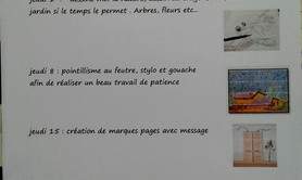Atelier Lilib  - Programme des ateliers artistiques de septembre 